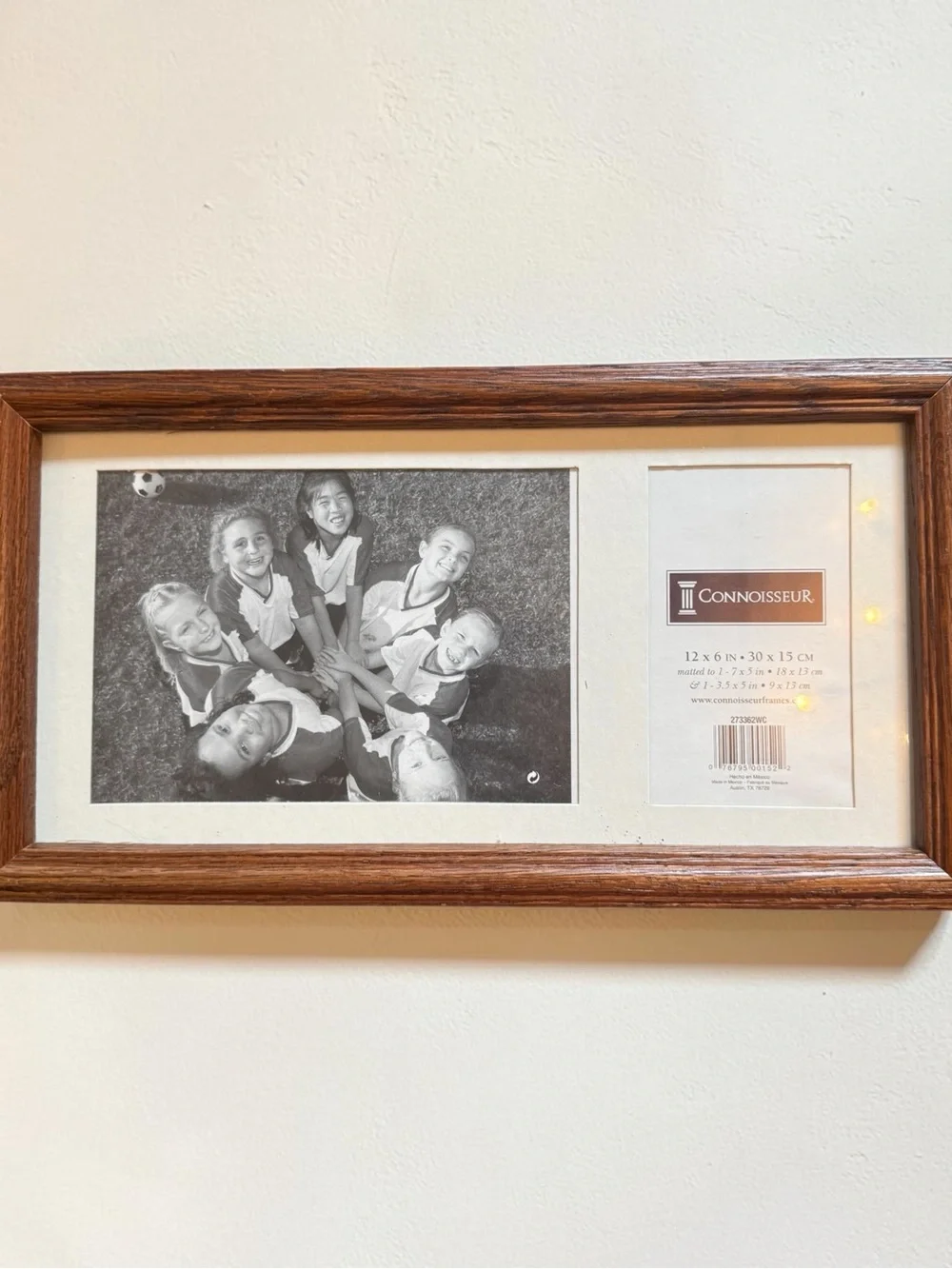 Pair of Connoisseur Wooden Matted Sports Class Picture Frames 12x6”